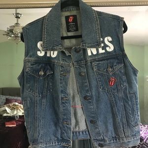 Rolling Stones denim vest